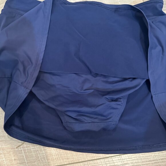 LANDS END WOMENS NAVY BLUE SWIM SKIRT SIZE 8 - Picture 7 of 7
